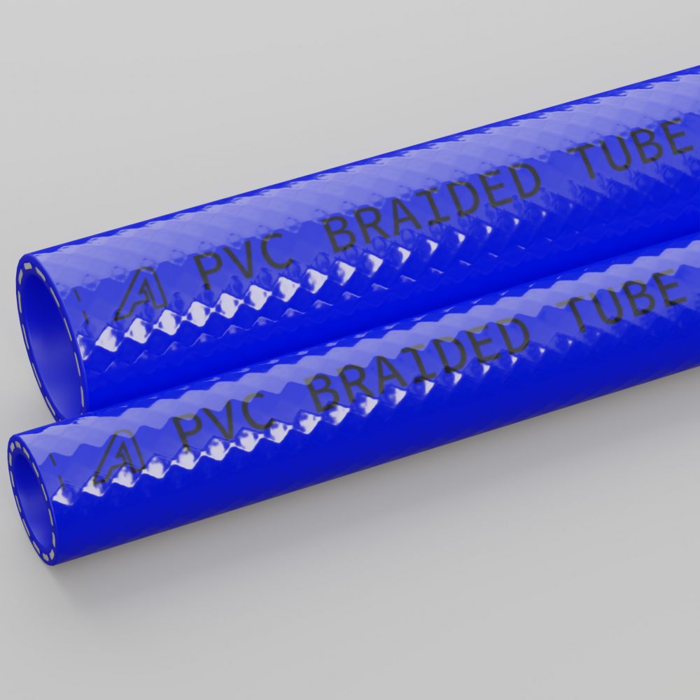 Blue PVC Reinforced Braided Air & Water Hose