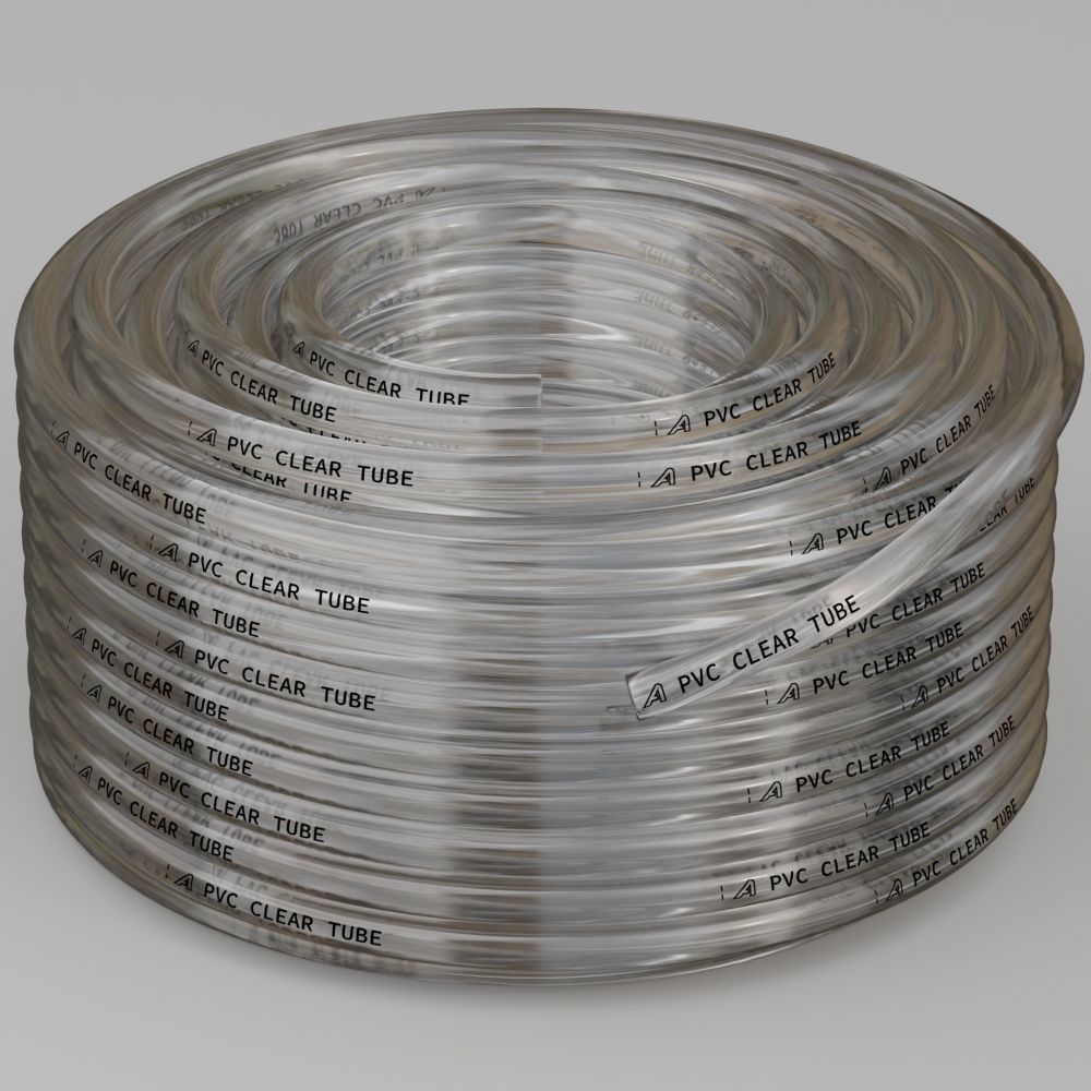 4mm PVC Unreinforced Clear Air & Water Tube 30 Metre