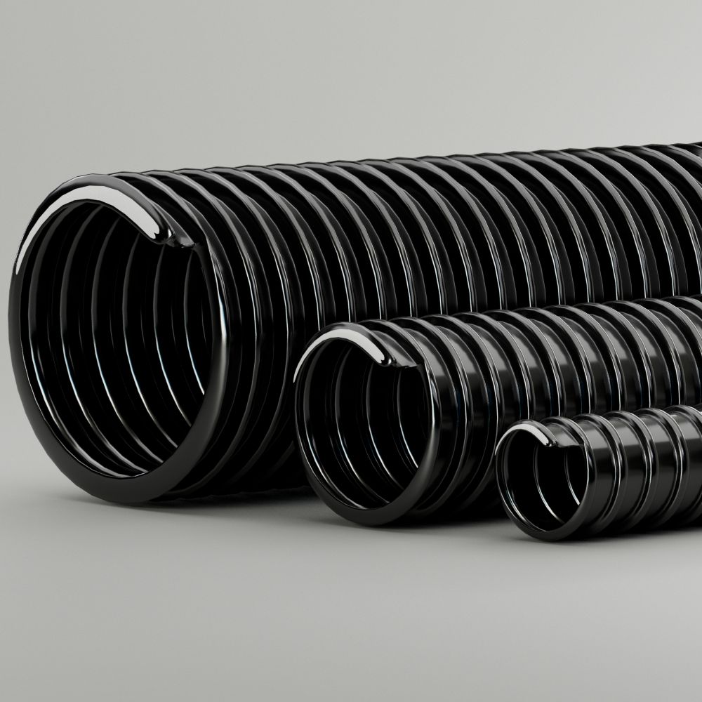 50mm PVC Corrugated Flexible Duct Hose 27 Metre