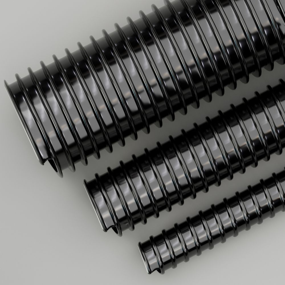 PVC Flexible Black Duct Hose 30 Metre Coil