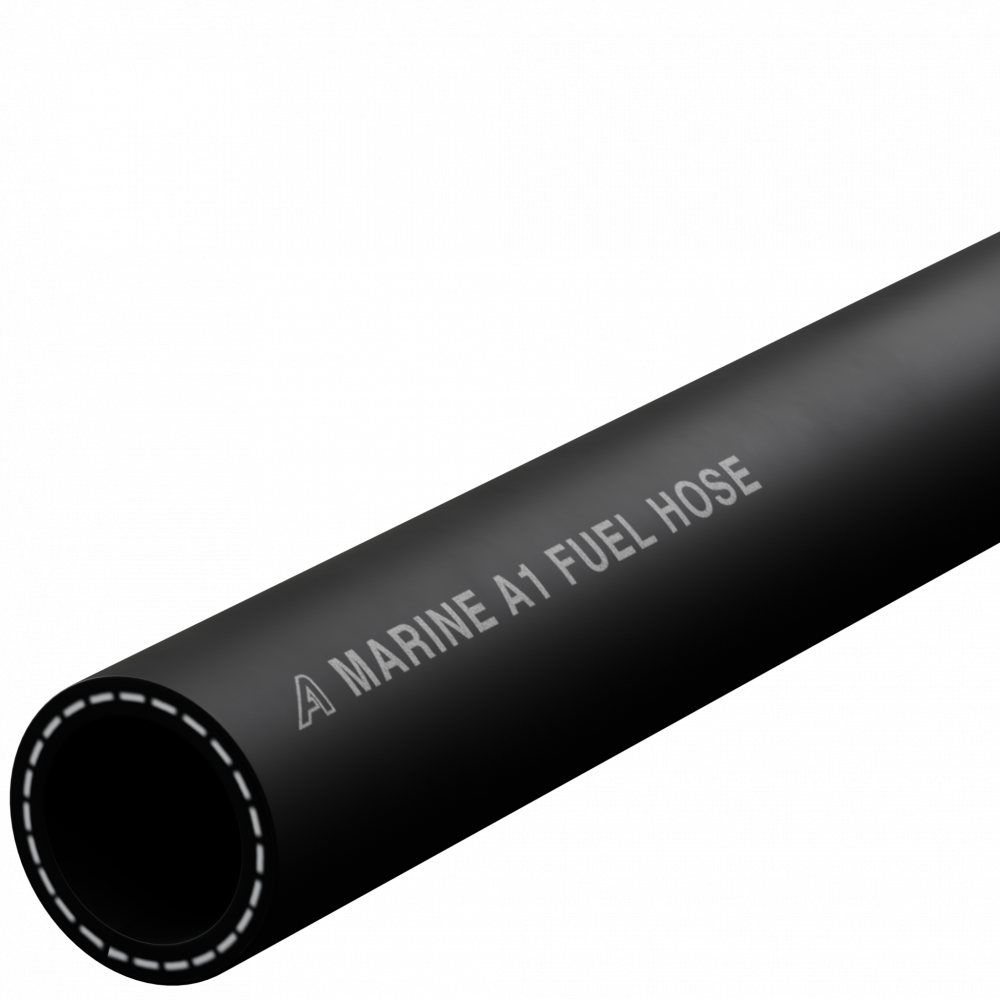 AutoSiliconeHoses 16mm ID Black 3 Metre Length Rubber Marine Fuel & Oil Hose 