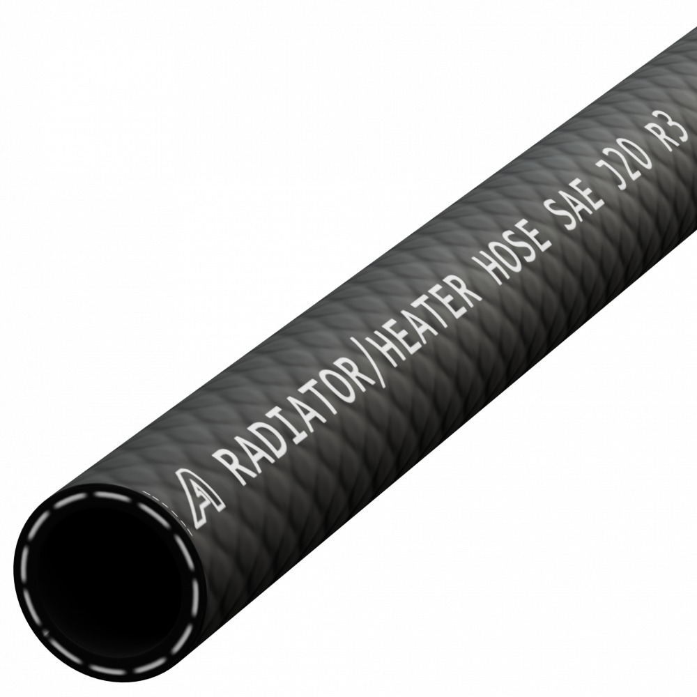 AutoSiliconeHoses 16mm ID Black 8 Metre Length Rubber Heater Hose 