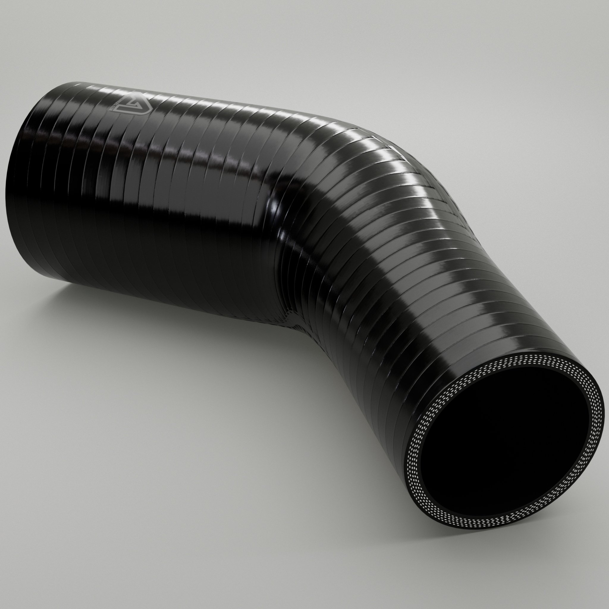 Black 45° 90° 135° 180° Silicone Hose Elbow Plus 1 Alloy Joiner To Fit 